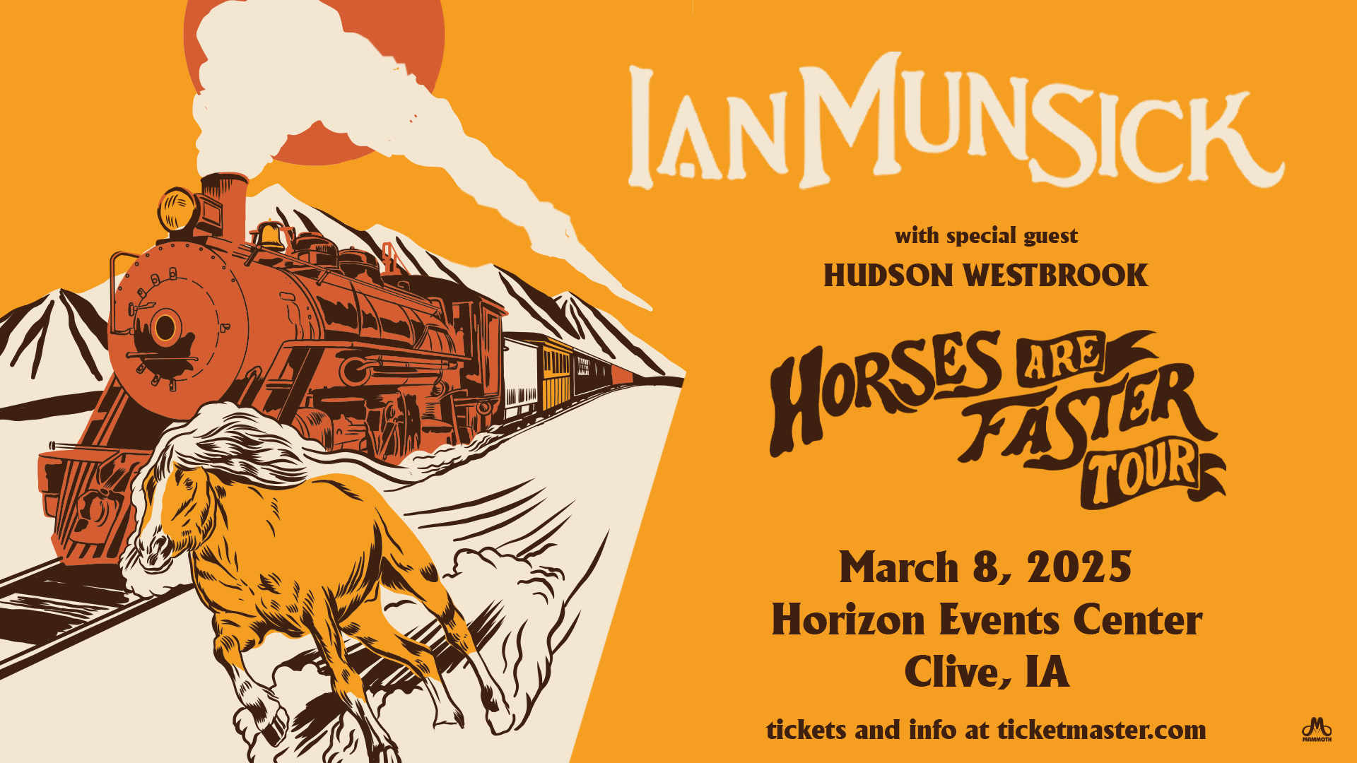 Ian Munsick Horses Are Faster Tour Horizon Events Center March 8, 2025
